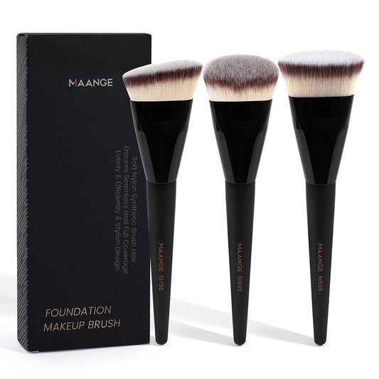 MAANGE Essential 3-Piece Makeup Brush Set