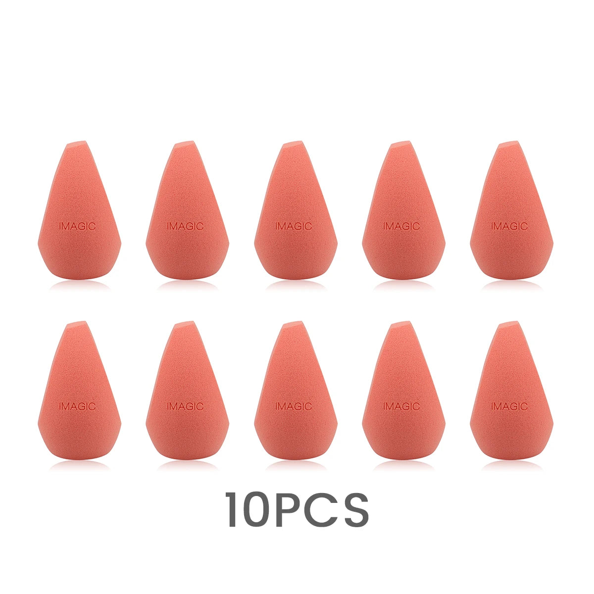 IMAGIC 10-Piece Soft Makeup Sponges – Wet & Dry Use, Multi-Shape Set