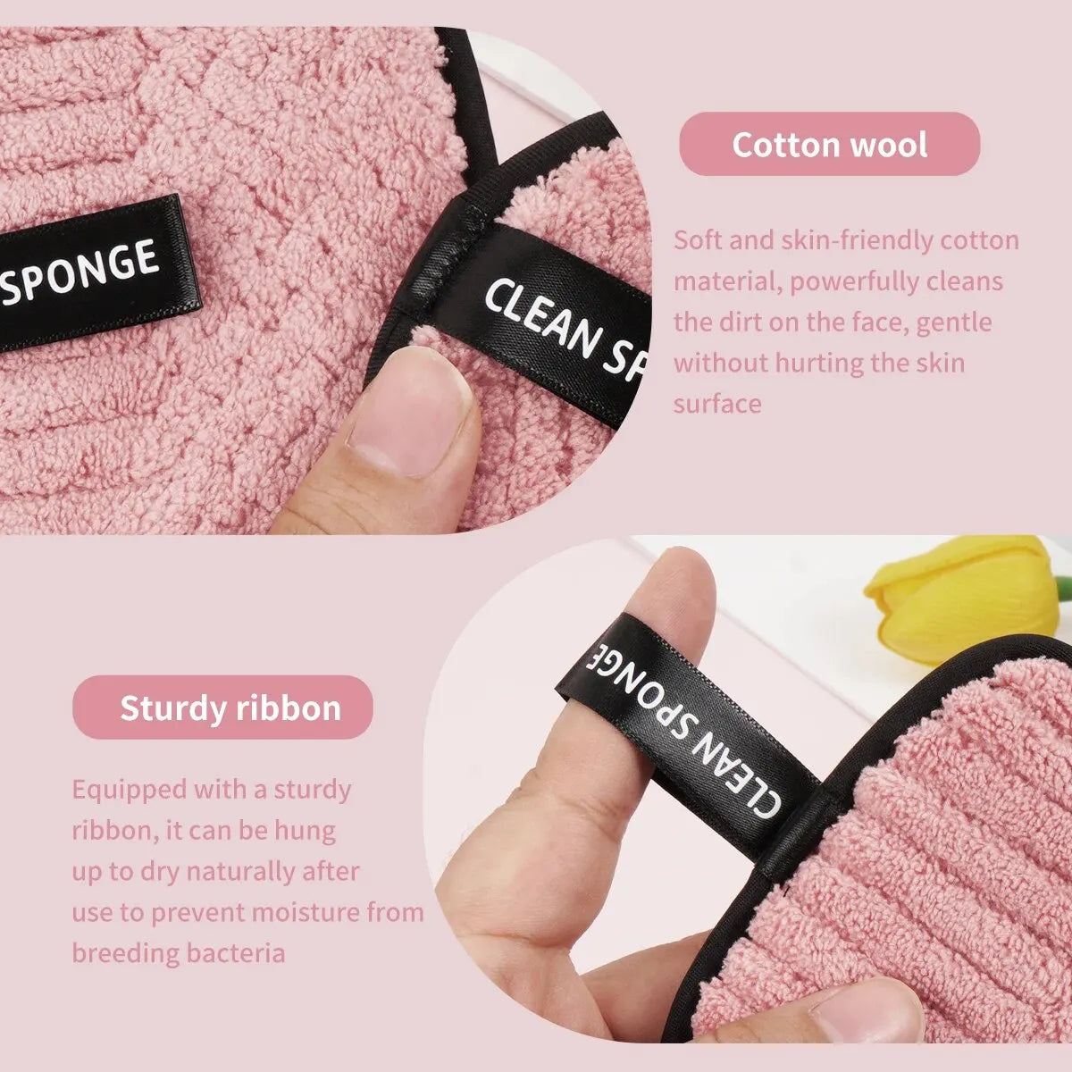 MAANGE Eco-Friendly Makeup Remover Pads (10-Piece Set)