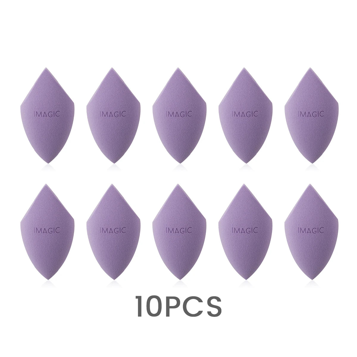 IMAGIC 10-Piece Soft Makeup Sponges – Wet & Dry Use, Multi-Shape Set