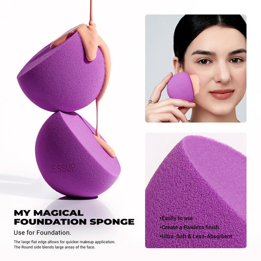 Jessup Pro Blend Sponge Set (SP017) – 3-Piece Luxury Makeup Sponges