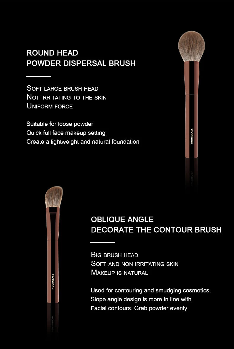 Hourglass 10-Piece Soft Wool Fiber Makeup Brush Set