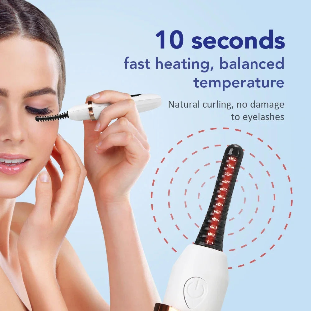 Portable Electric Eyelash Curler – Quick & Long-Lasting Curl