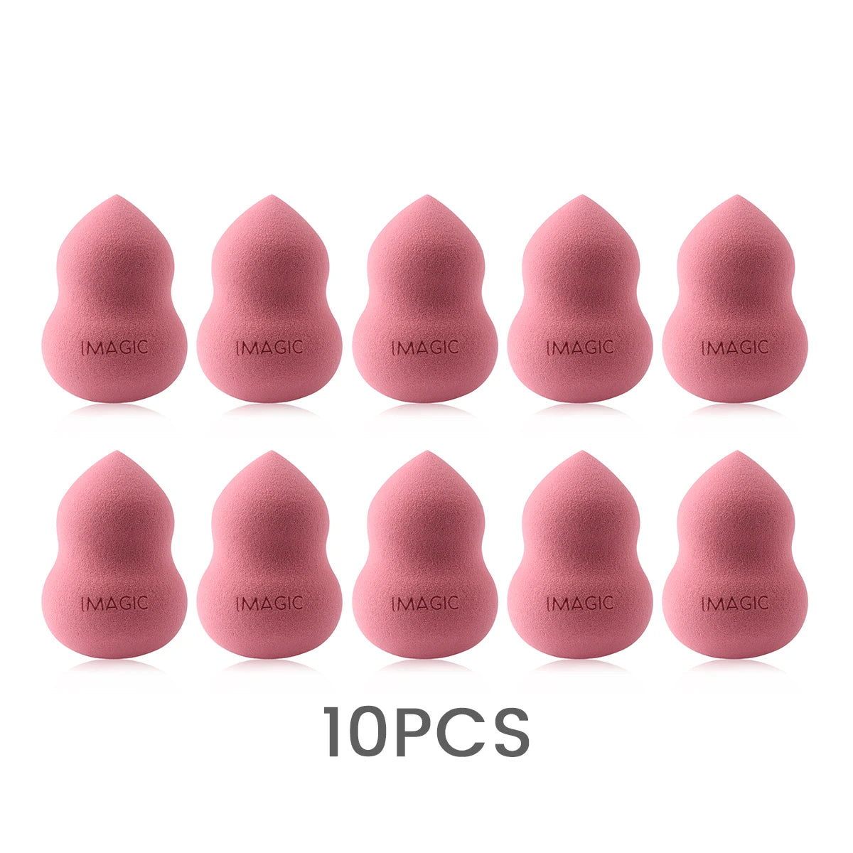 IMAGIC 10-Piece Soft Makeup Sponges – Wet & Dry Use, Multi-Shape Set