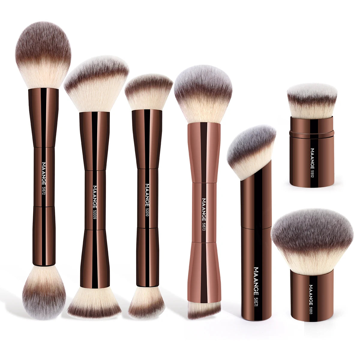 MAANGE FlawlessTouch Dual-Head Foundation & Blush Brush