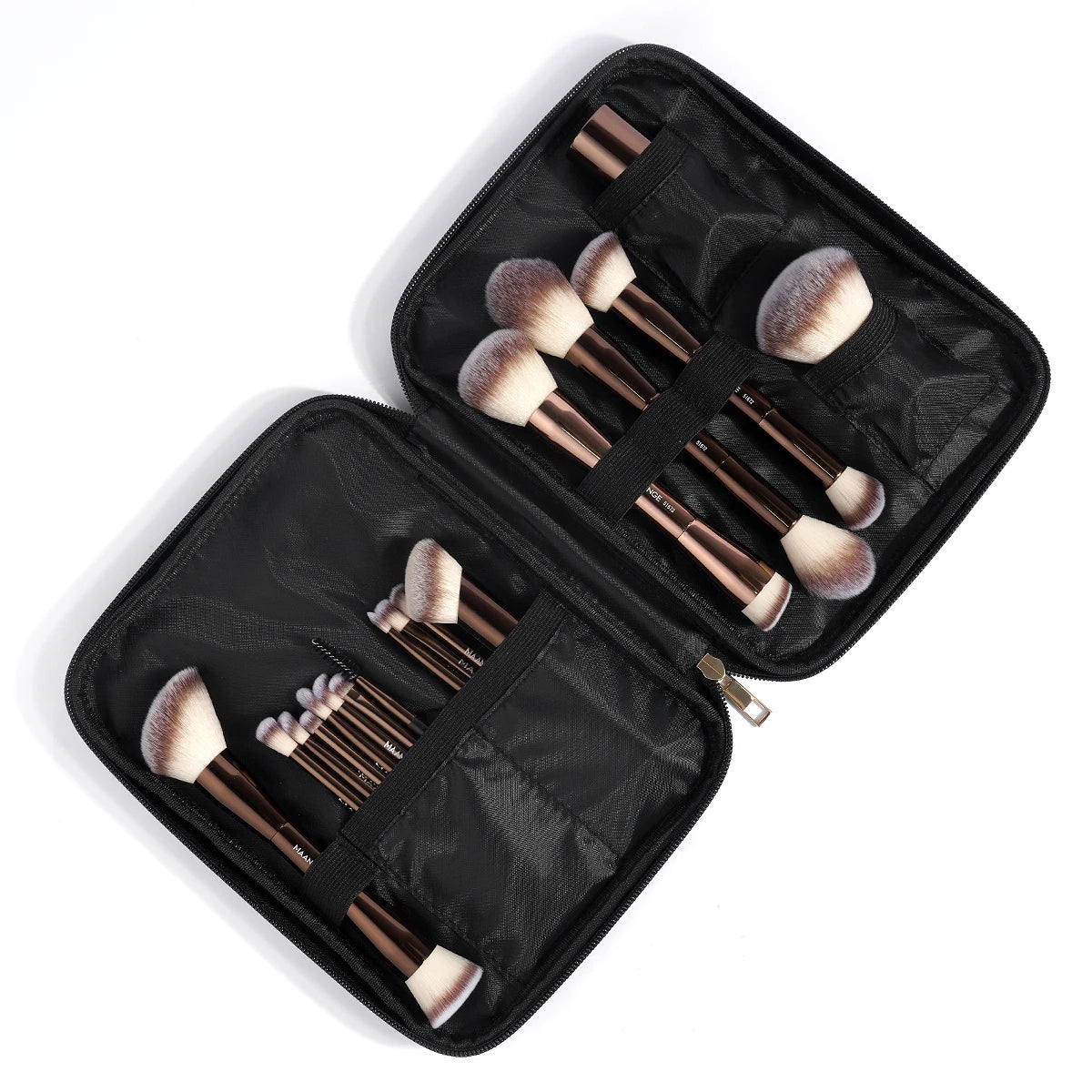 MAANGE 20-Piece Dual-End Professional Makeup Brush Set with Organizer