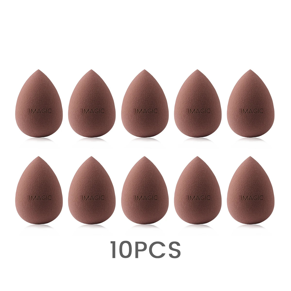 IMAGIC 10-Piece Soft Makeup Sponges – Wet & Dry Use, Multi-Shape Set