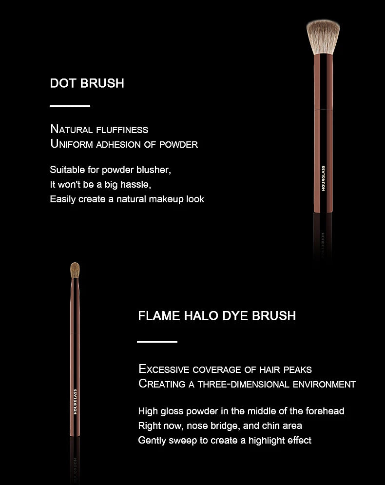 Hourglass 10-Piece Soft Wool Fiber Makeup Brush Set