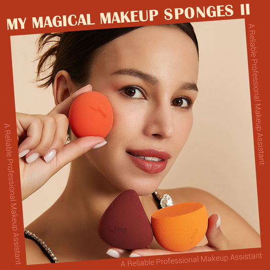 Jessup Pro Blend Sponge Set (SP013) – 3-in-1 Miracle Makeup Sponges
