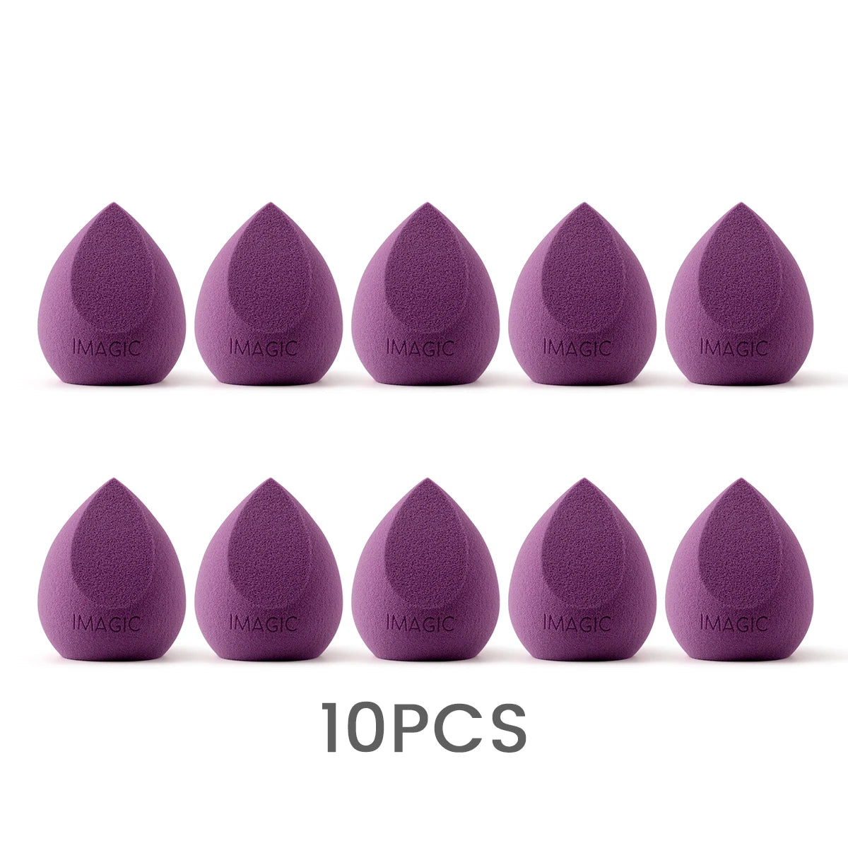 IMAGIC 10-Piece Soft Makeup Sponges – Wet & Dry Use, Multi-Shape Set