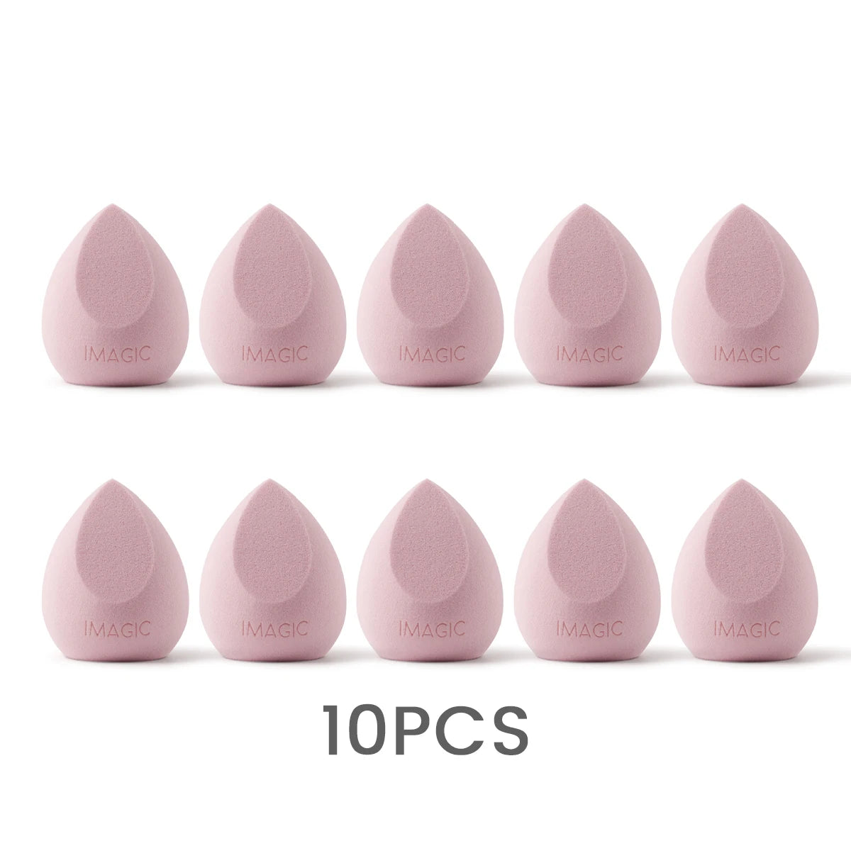IMAGIC 10-Piece Soft Makeup Sponges – Wet & Dry Use, Multi-Shape Set