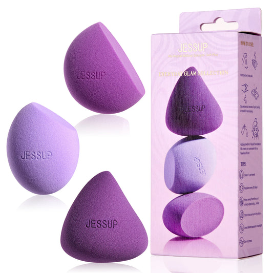 Jessup Pro Blend Sponge Set (SP017) – 3-Piece Luxury Makeup Sponges