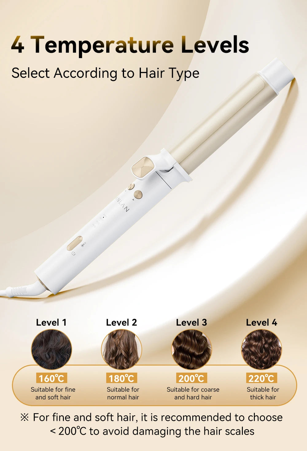 ANLAN Automatic Hair Curler – Fast Heat & Smart Temp Control