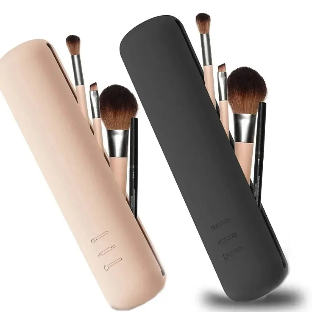 SiliconeGlow Travel Brush Case