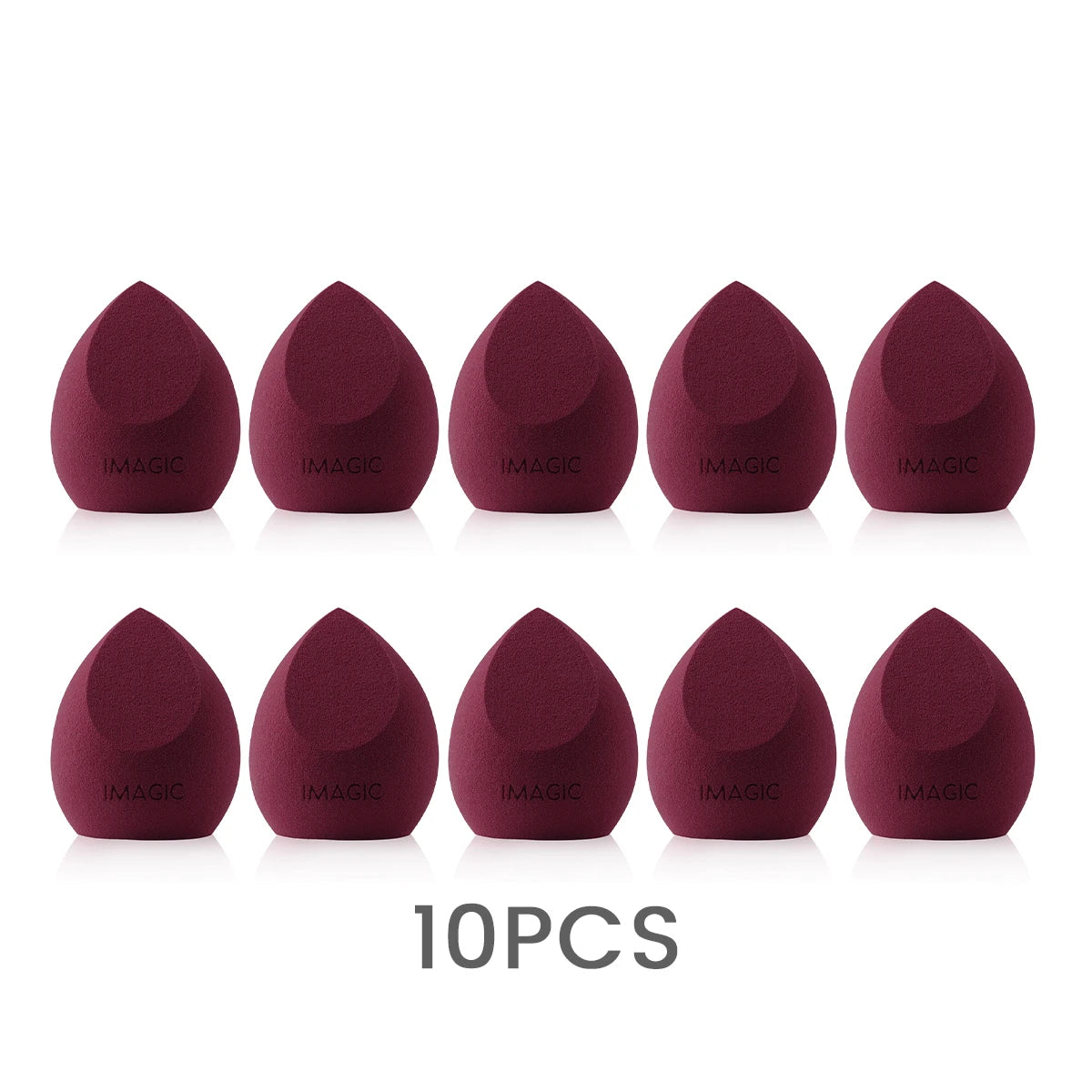 IMAGIC 10-Piece Soft Makeup Sponges – Wet & Dry Use, Multi-Shape Set