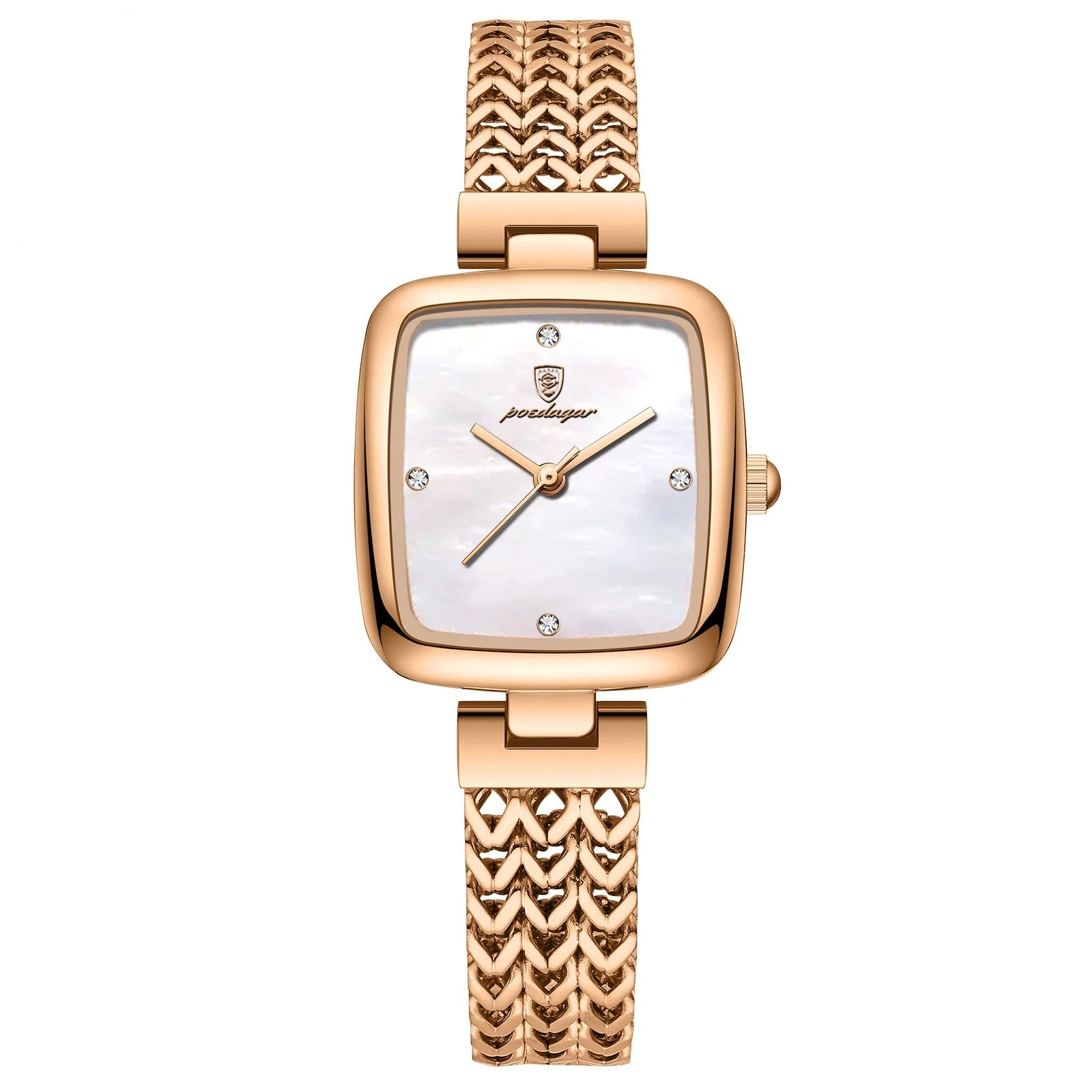 POEDAGAR Luxury Square Women's Watch