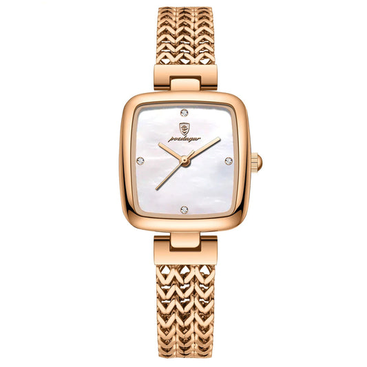 POEDAGAR Luxury Square Women's Watch