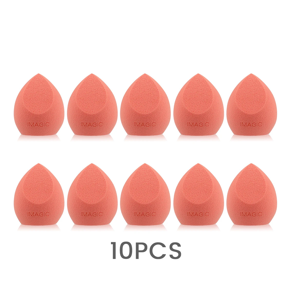 IMAGIC 10-Piece Soft Makeup Sponges – Wet & Dry Use, Multi-Shape Set