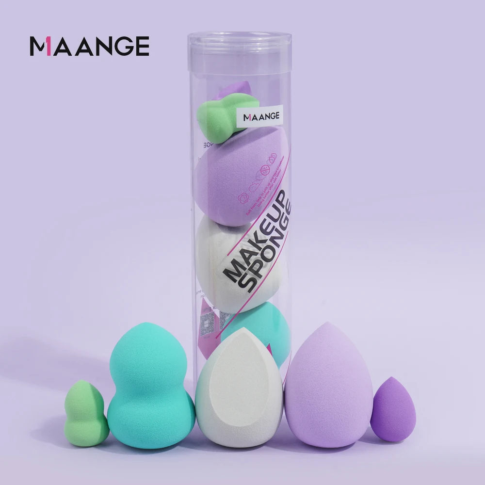 MAANGE 5-Piece Colorful Makeup Sponge Set