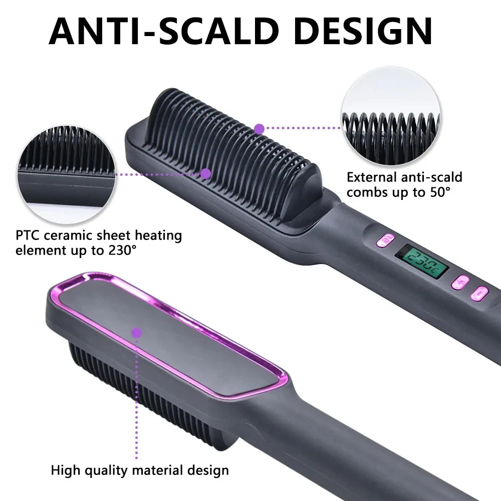 Electric Hot Comb – Multifunctional Straightener & Styling Tool