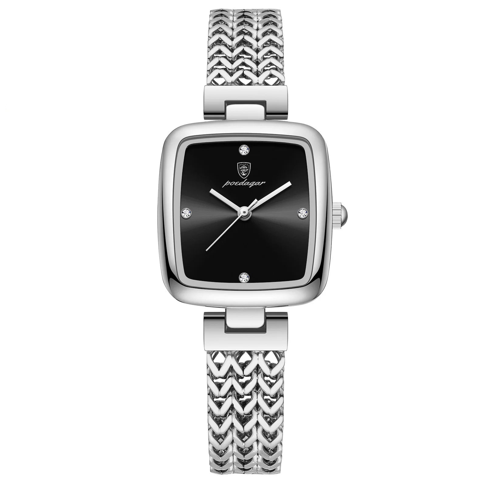 POEDAGAR Luxury Square Women's Watch
