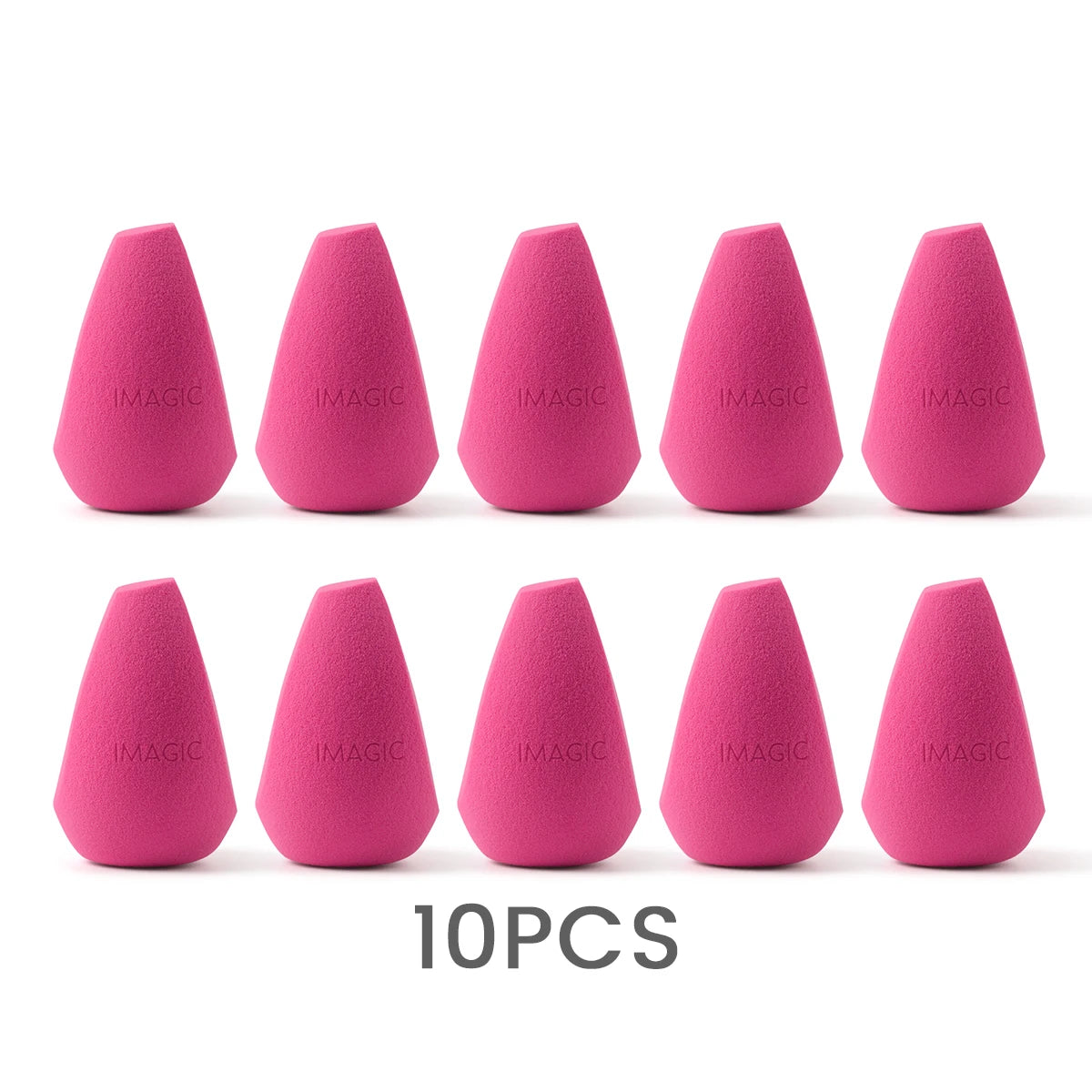 IMAGIC 10-Piece Soft Makeup Sponges – Wet & Dry Use, Multi-Shape Set