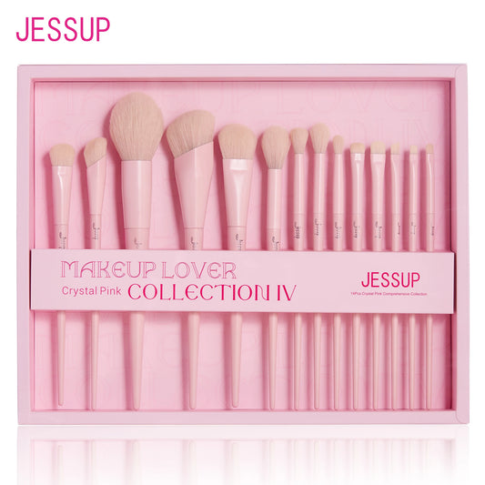 GlamPink Pro 14-Piece Vegan Brush Collection