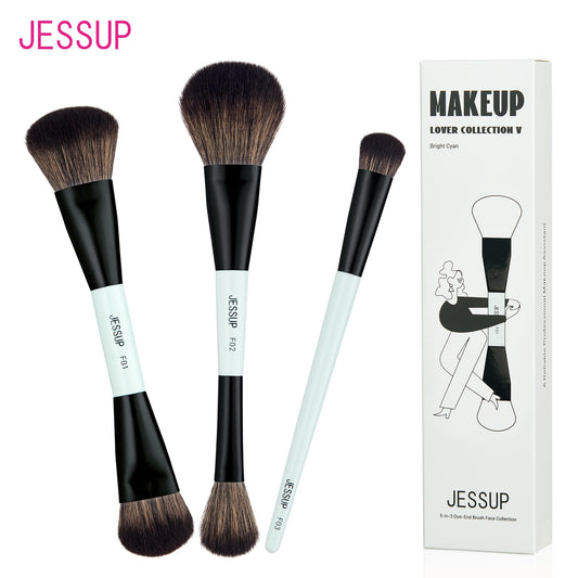 Jessup DuoGlow 3-Piece Makeup Brush Set