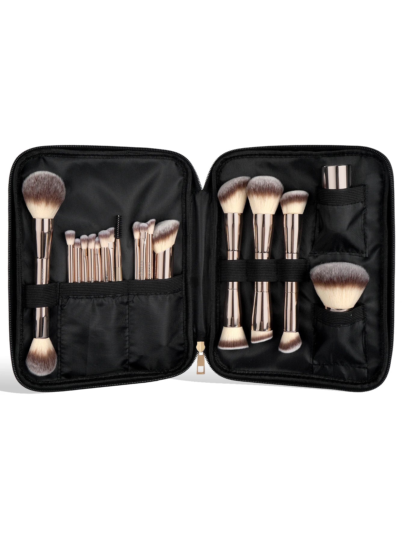 MAANGE 20-Piece Dual-End Professional Makeup Brush Set with Organizer