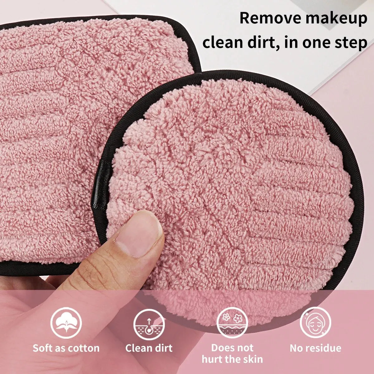 MAANGE Eco-Friendly Makeup Remover Pads (10-Piece Set)