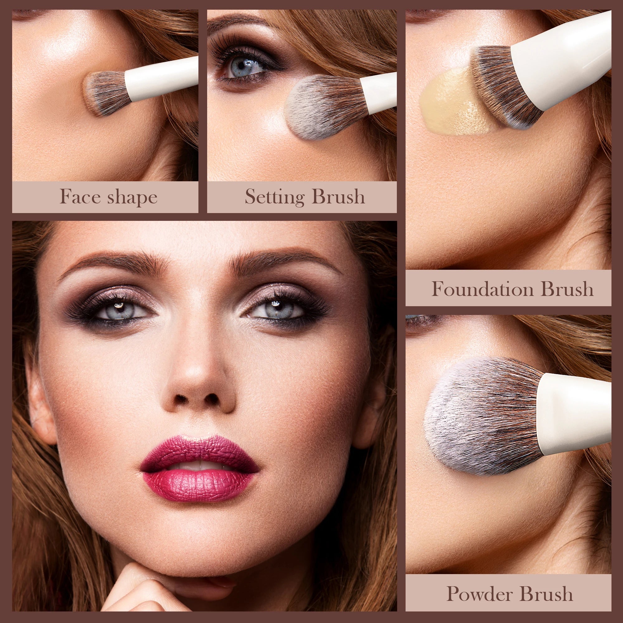Jessup 14-Piece Premium Synthetic Makeup Brush Set with Gift Box