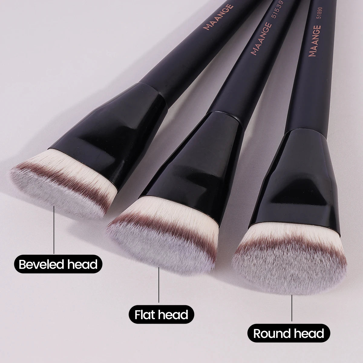 MAANGE Essential 3-Piece Makeup Brush Set