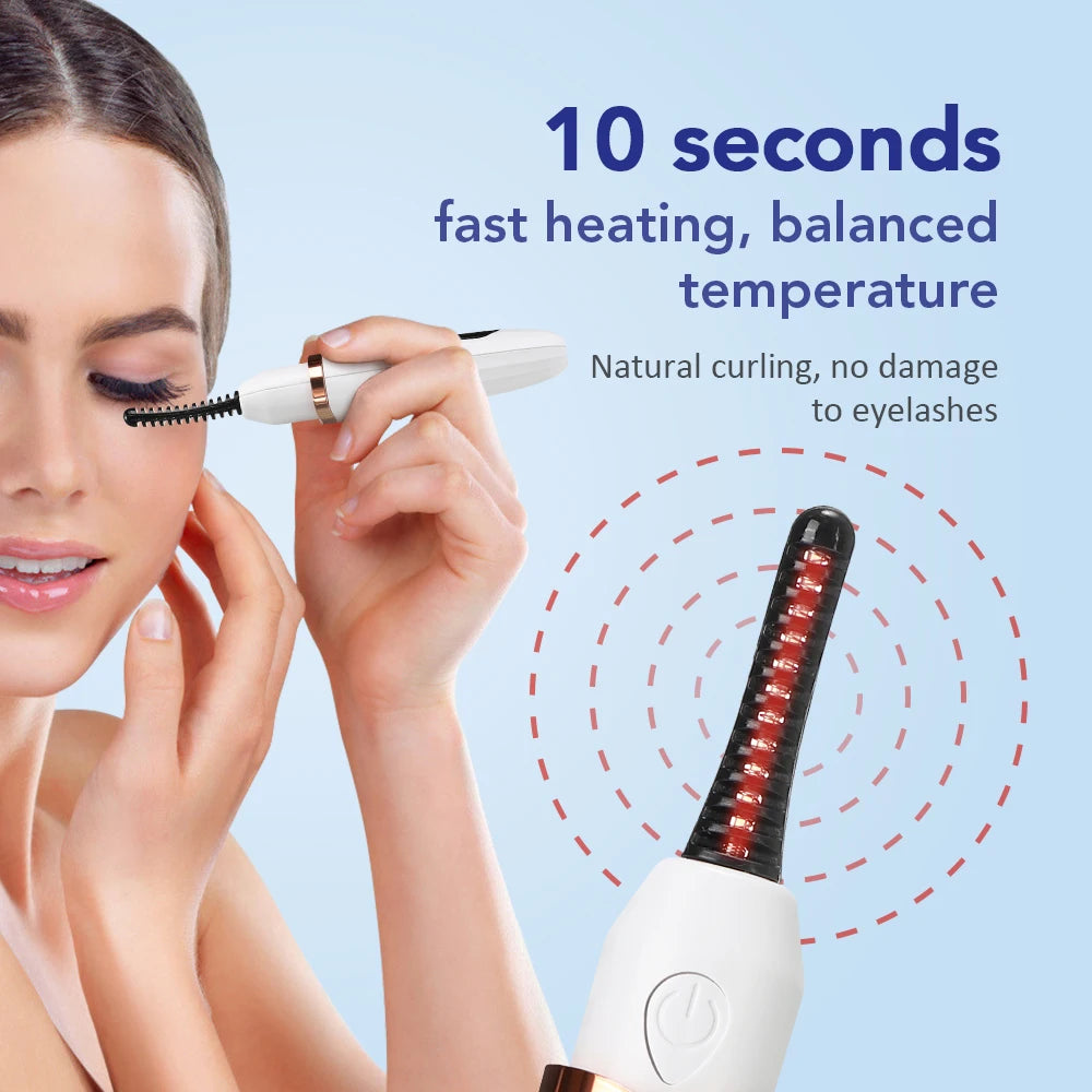 Portable Electric Eyelash Curler – Quick & Long-Lasting Curl