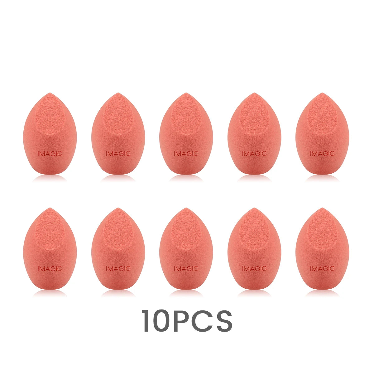 IMAGIC 10-Piece Soft Makeup Sponges – Wet & Dry Use, Multi-Shape Set