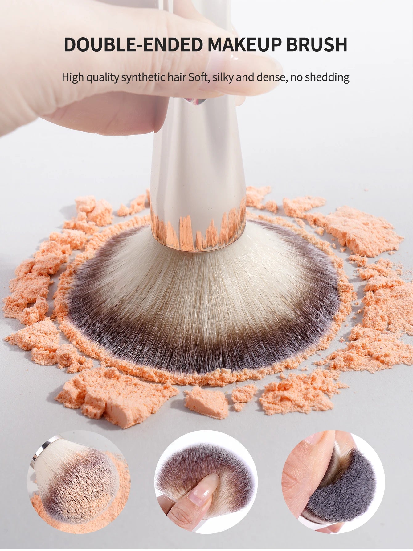 MAANGE 20-Piece Dual-End Professional Makeup Brush Set with Organizer