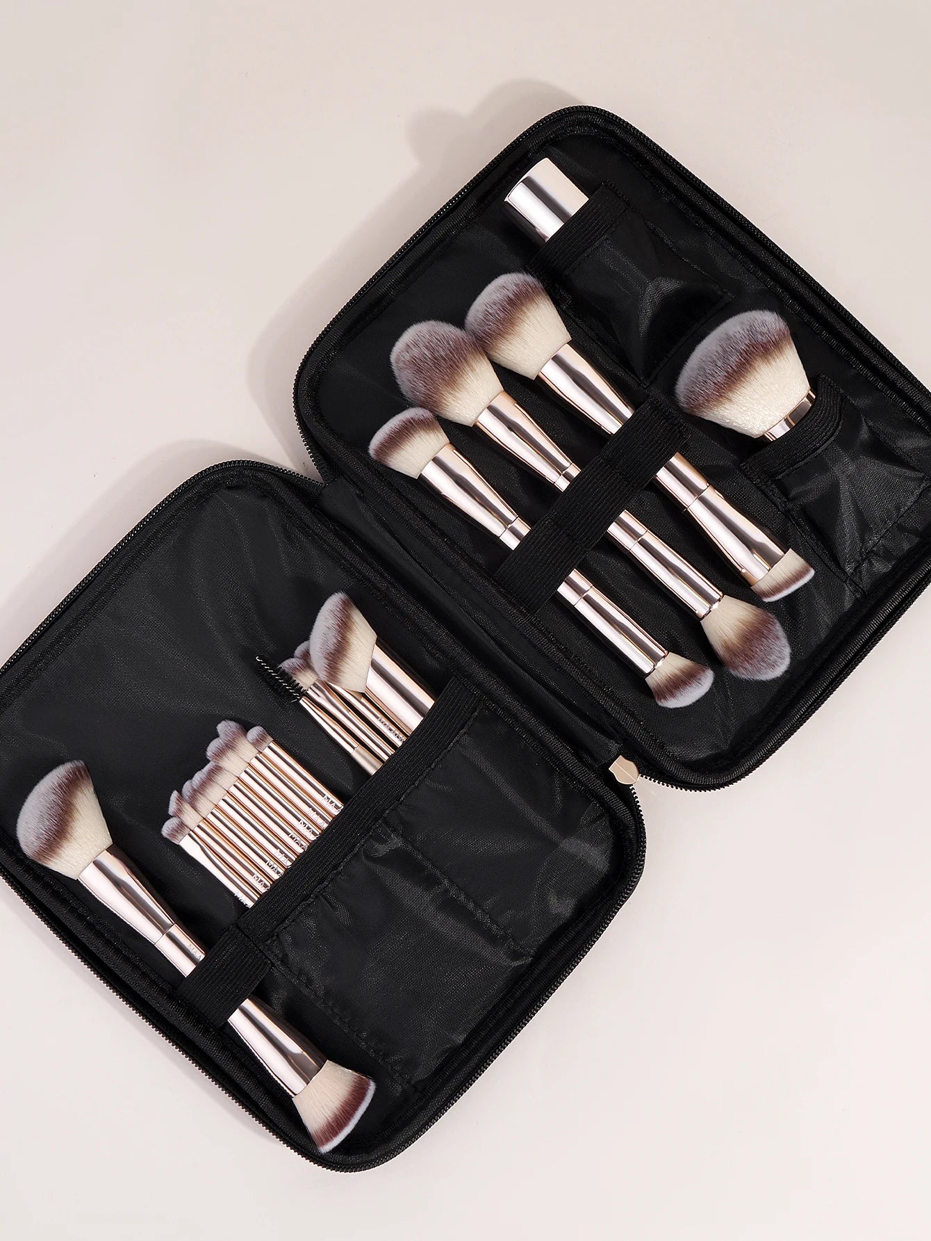 MAANGE 20-Piece Dual-End Professional Makeup Brush Set with Organizer