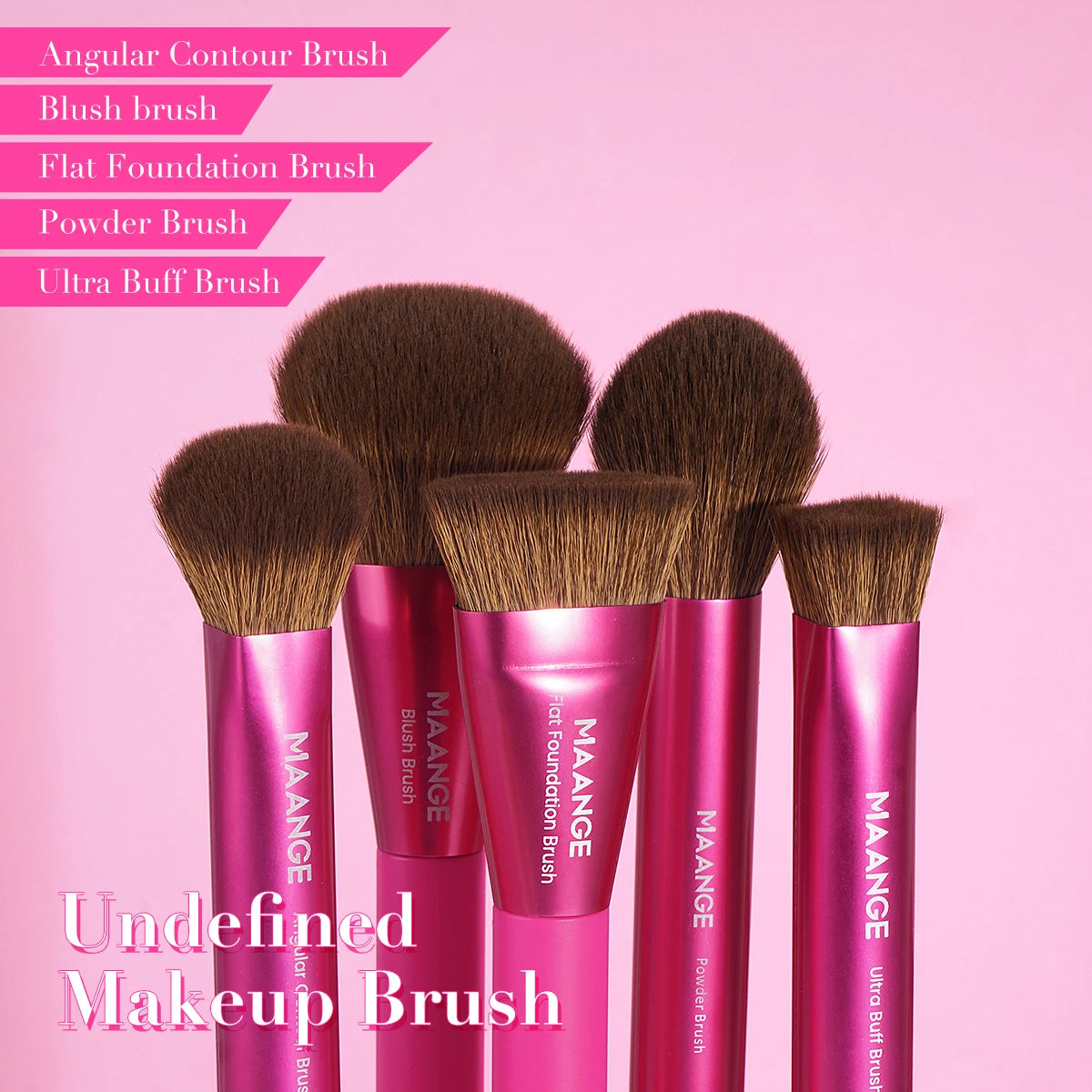 MAANGE 21PCS Magic Pink Makeup Brush Set