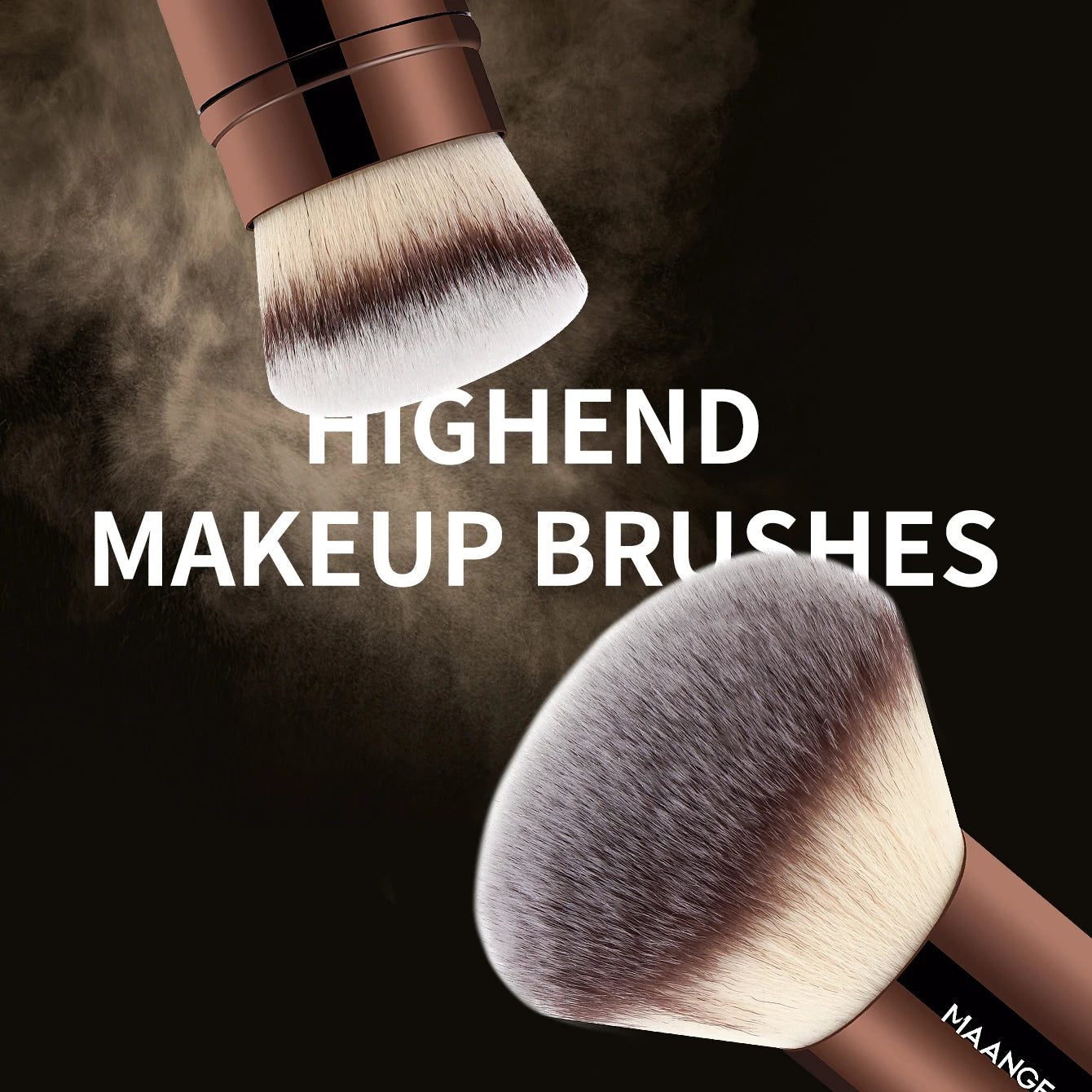 MAANGE Pro Dual-Ended 20-Piece Makeup Brush Set with Bag