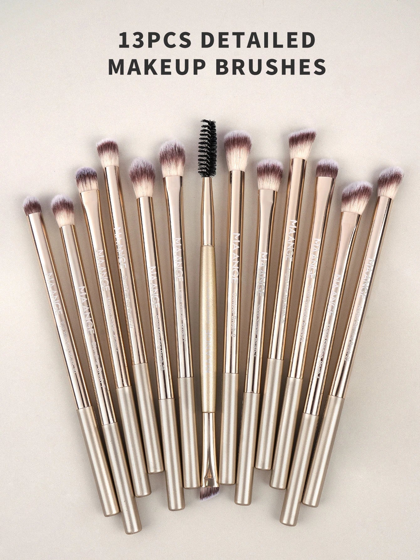 MAANGE 20-Piece Dual-End Professional Makeup Brush Set with Organizer