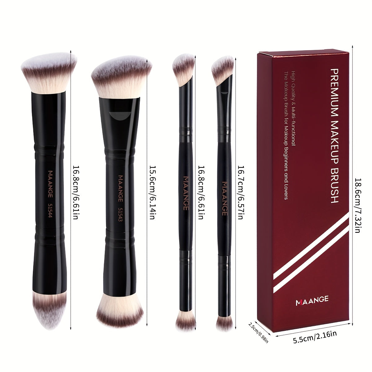 ProDuo 4 – MAANGE Double-Ended Face Brush Set