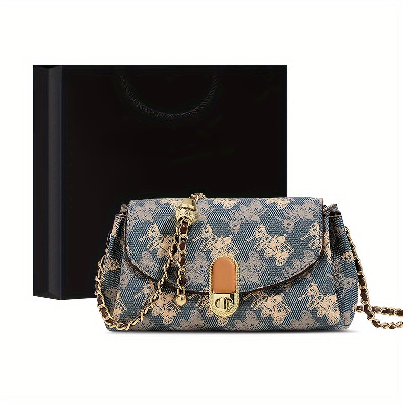 Vintage Floral Commuter Chain Bag